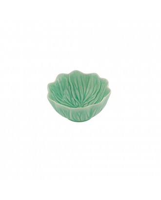 Bol ceramic verde, 12 cm, Flora - BORDALLO PINHEIRO